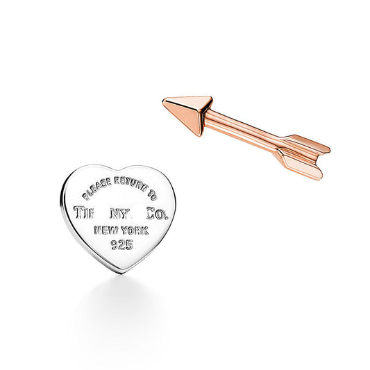 Return to Lovestruck Heart Tag & Arrow Earrings
