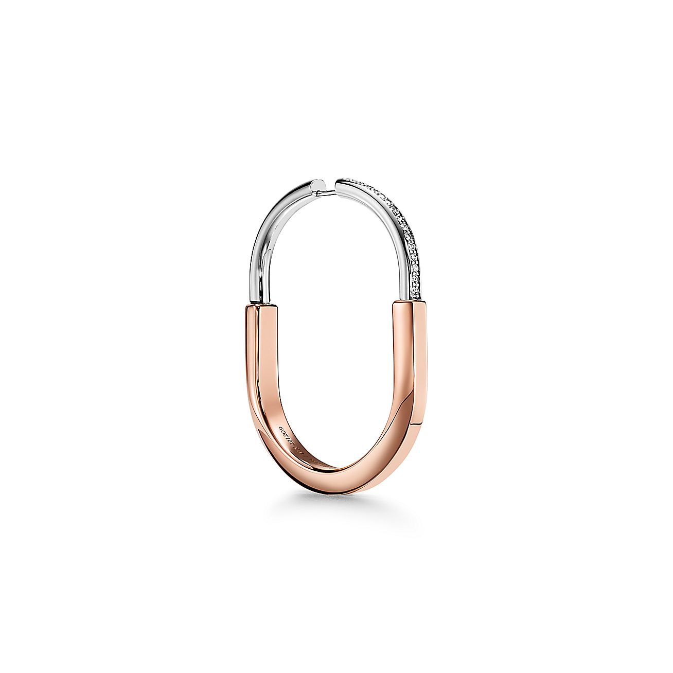 T Lock Diamond Earrings