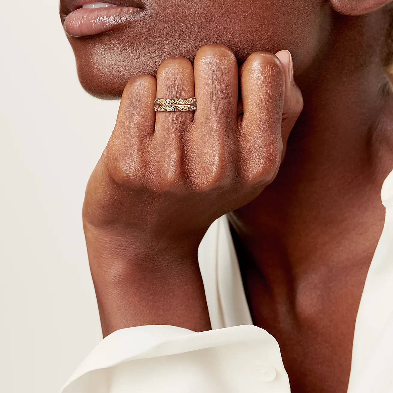 Yellow Gold Victoria Vine  Ring
