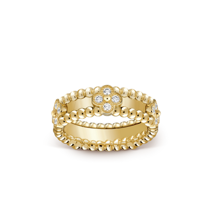 Perlée Diamond Ring Sweet Clovers