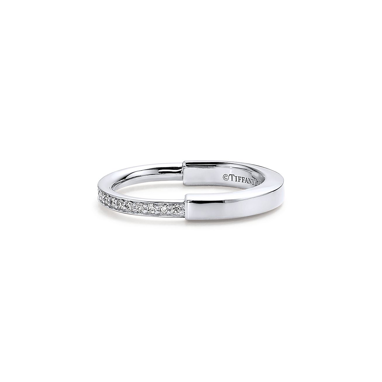 T Lock Diamonds Yellow Gold Ring