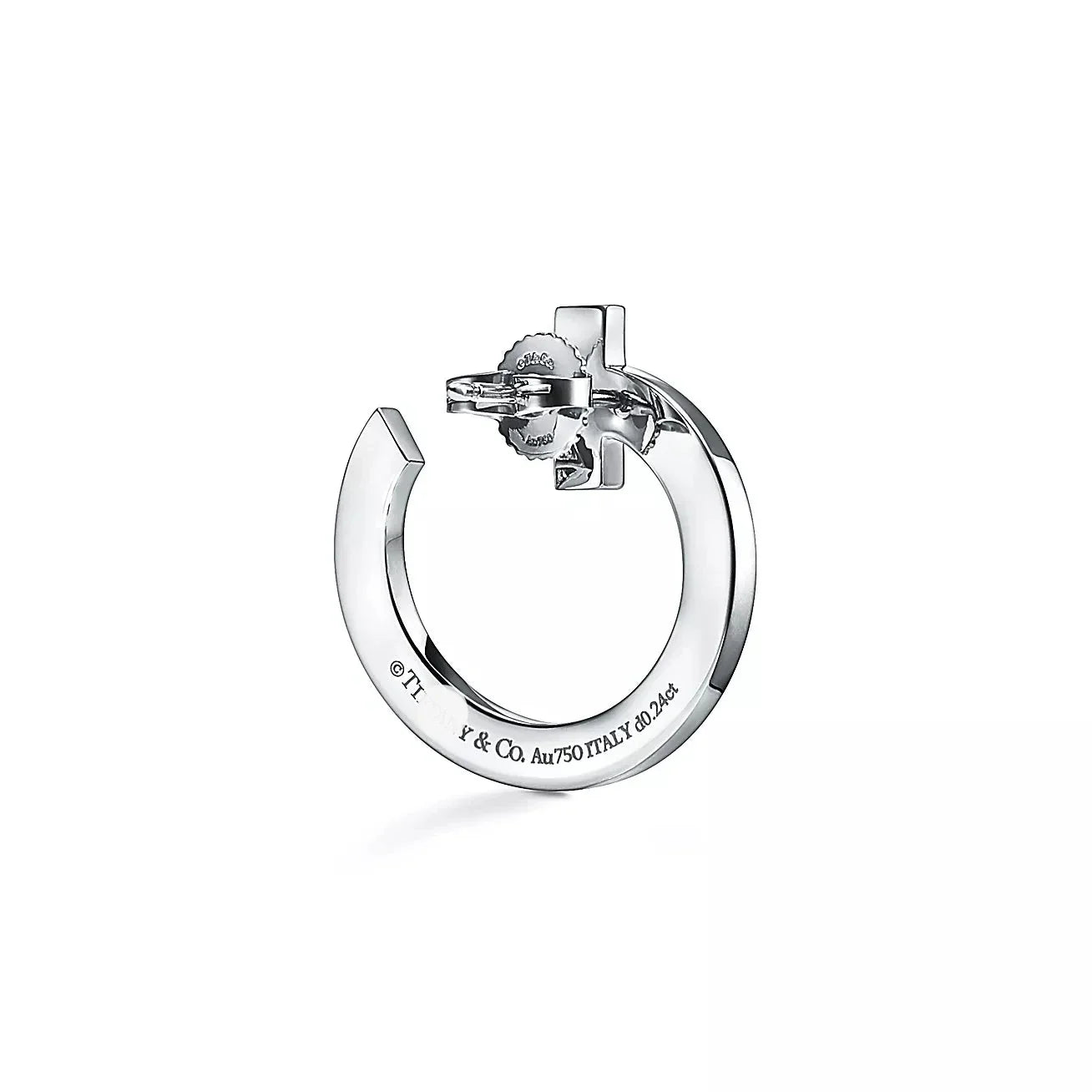 T T1 Open Hoop Earrings
