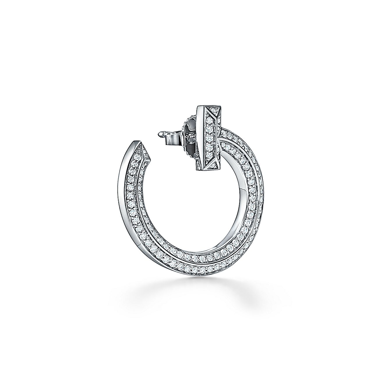 T T1 Open Hoop Earrings