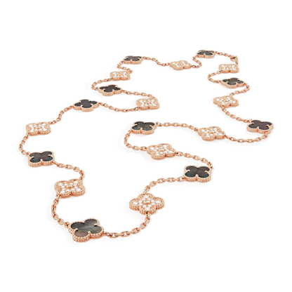 Vintage Alhambra 20 Motifs Long Necklace