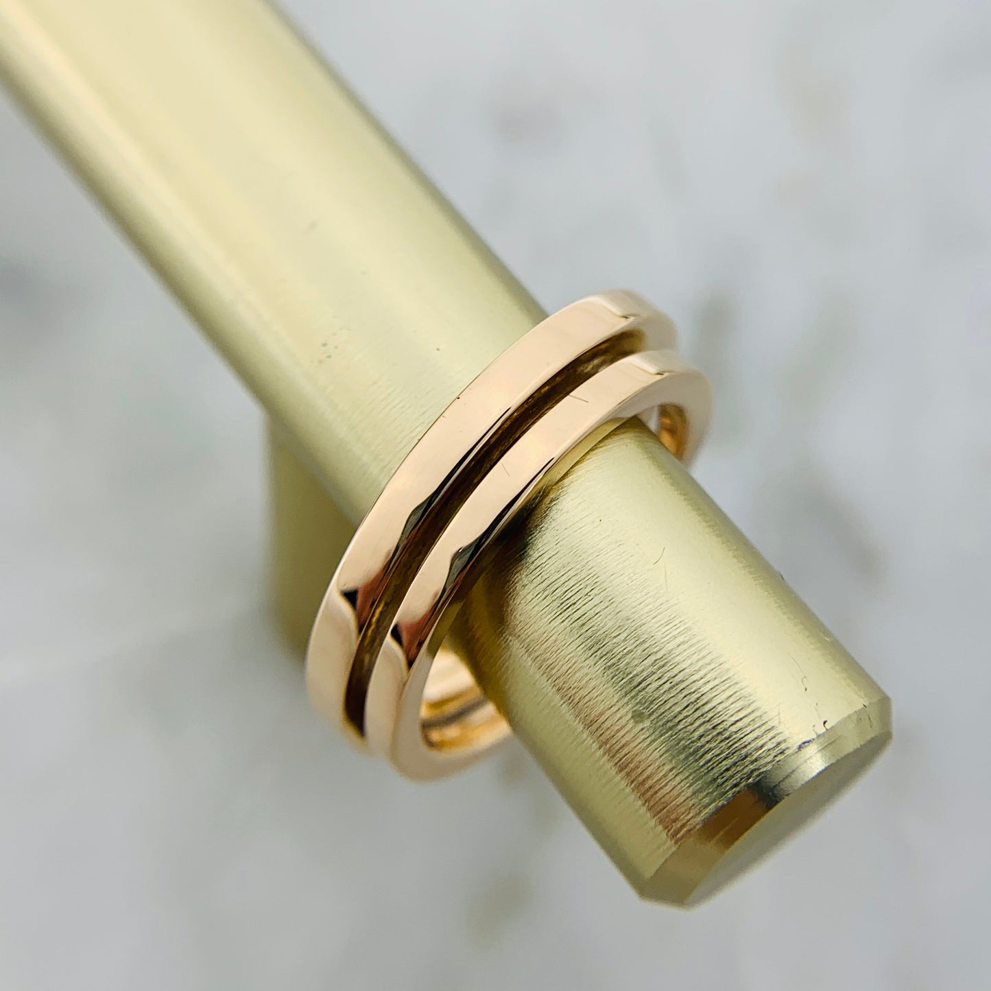 T Diamond Square Ring