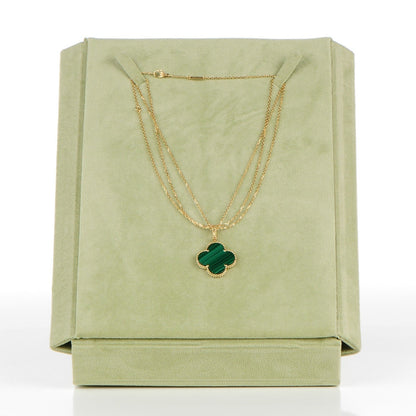 Magic Alhambra Malachite Necklace