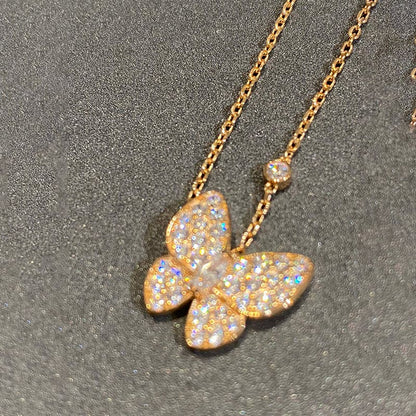 Two Butterfly Necklace