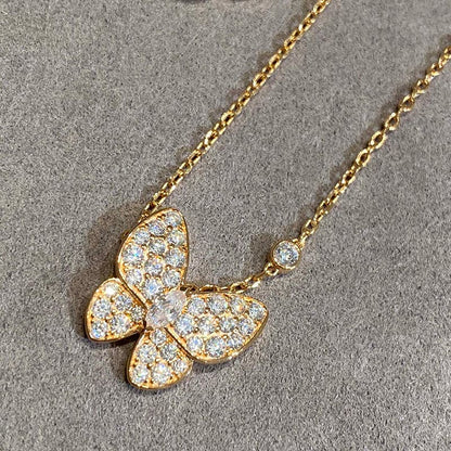 Two Butterfly Necklace