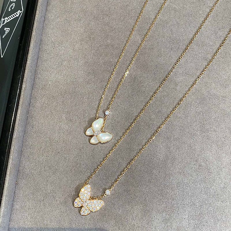 Two Butterfly Necklace