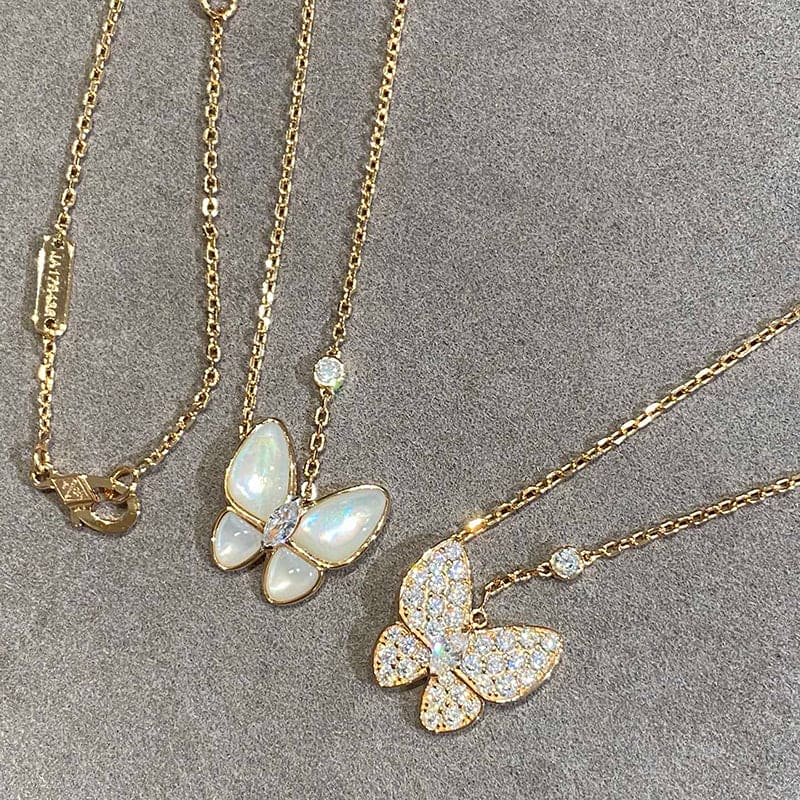 Two Butterfly Necklace