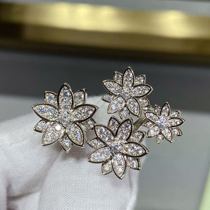 Lotus Four Flowers Ring