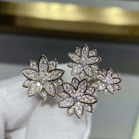 Lotus Four Flowers Ring