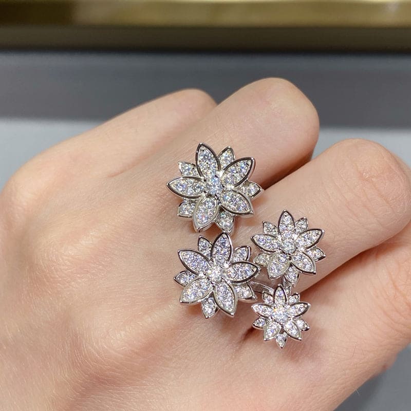 Lotus Four Flowers Ring