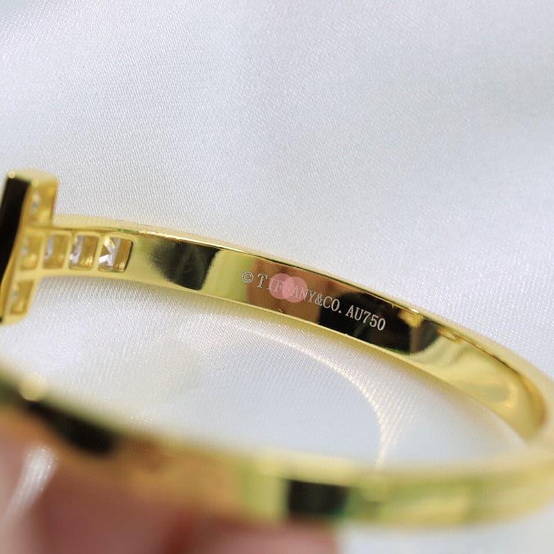 T Diamond Square Bracelet