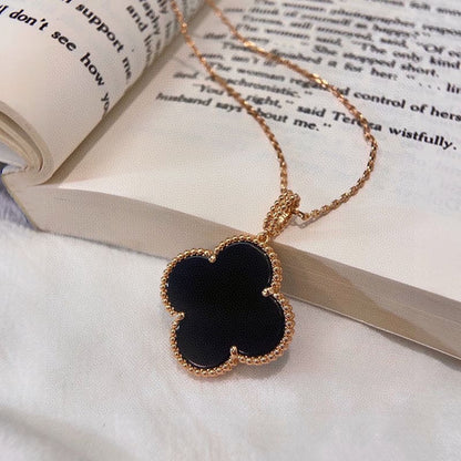 Magic Alhambra One Motifs Black Clover Necklace