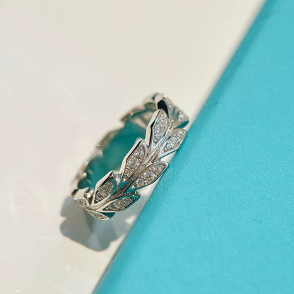 White Gold Victoria Vine Ring