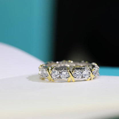 T Schlumberger Eighteen Stone Ring