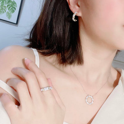 T Schlumberger Eighteen Stone Ring
