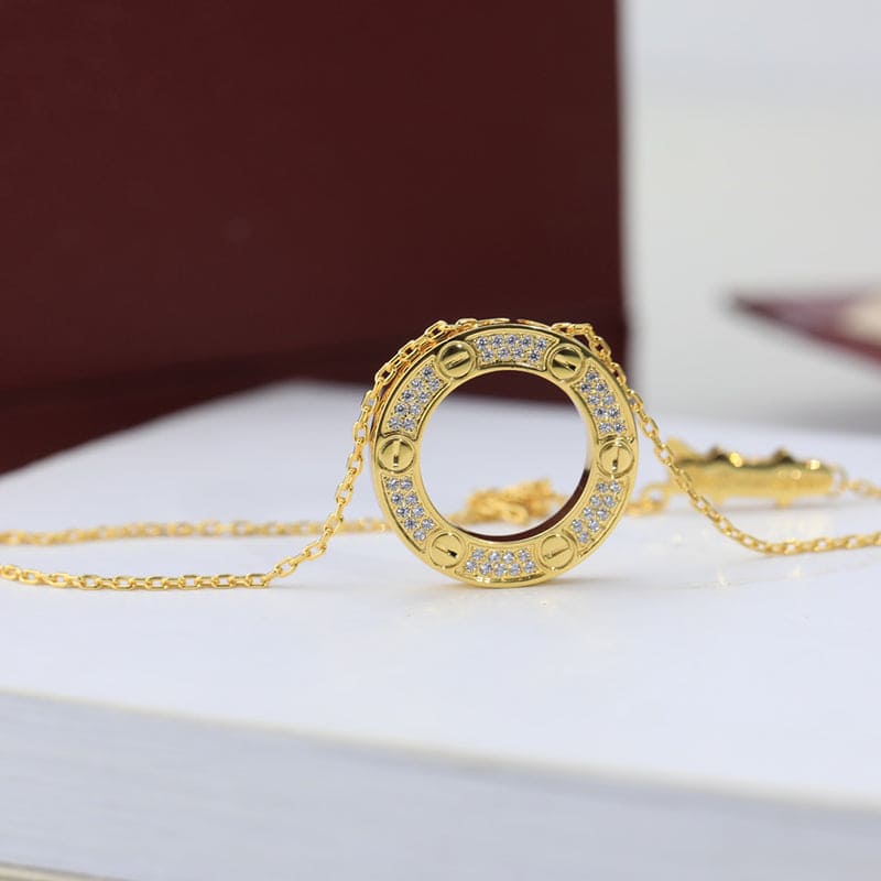 Love Diamond-Paved Necklace