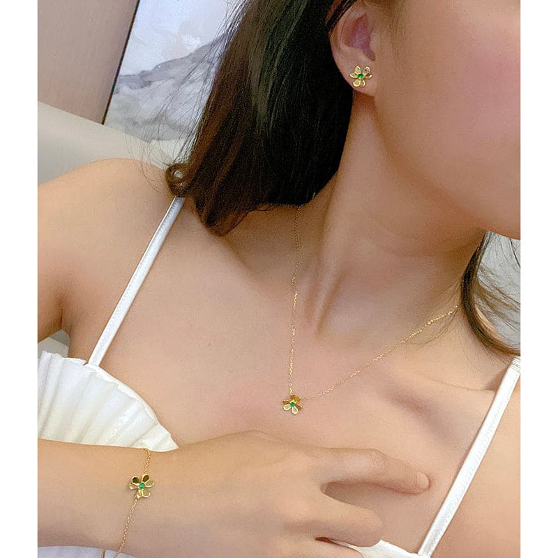 Frivole Mini Emerald Earrings