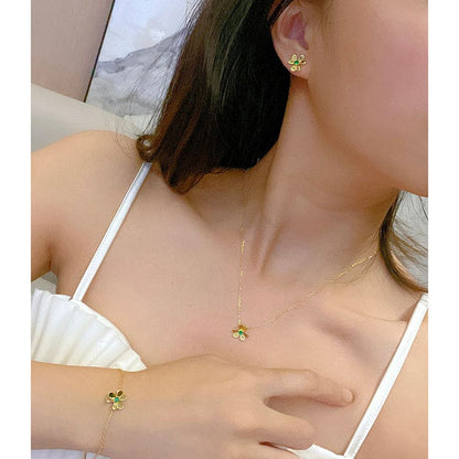Frivole Mini Emerald Earrings