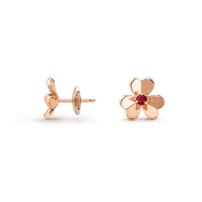 Frivole Mini Ruby Earrings