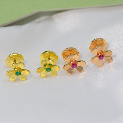 Frivole Mini Ruby Earrings