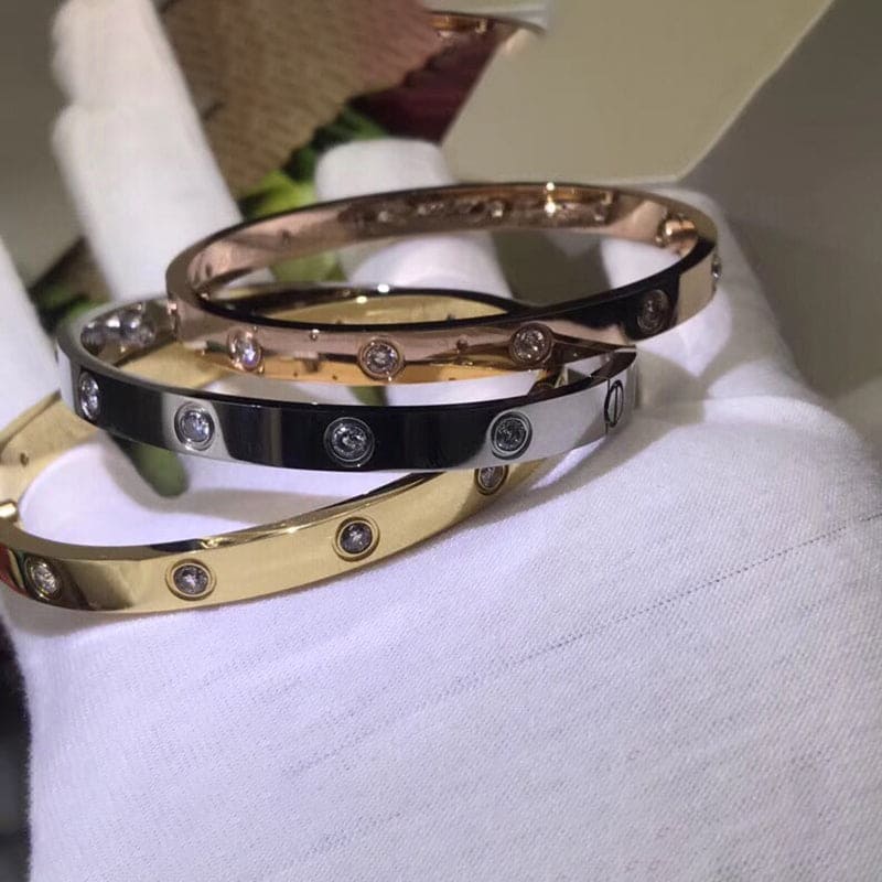 Ten Diamonds Love Bracelet