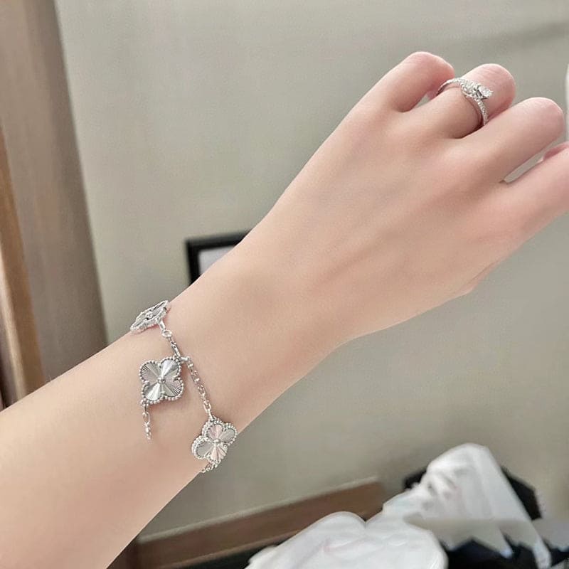 Vintage Alhambra Five Motifs Clover Bracelet