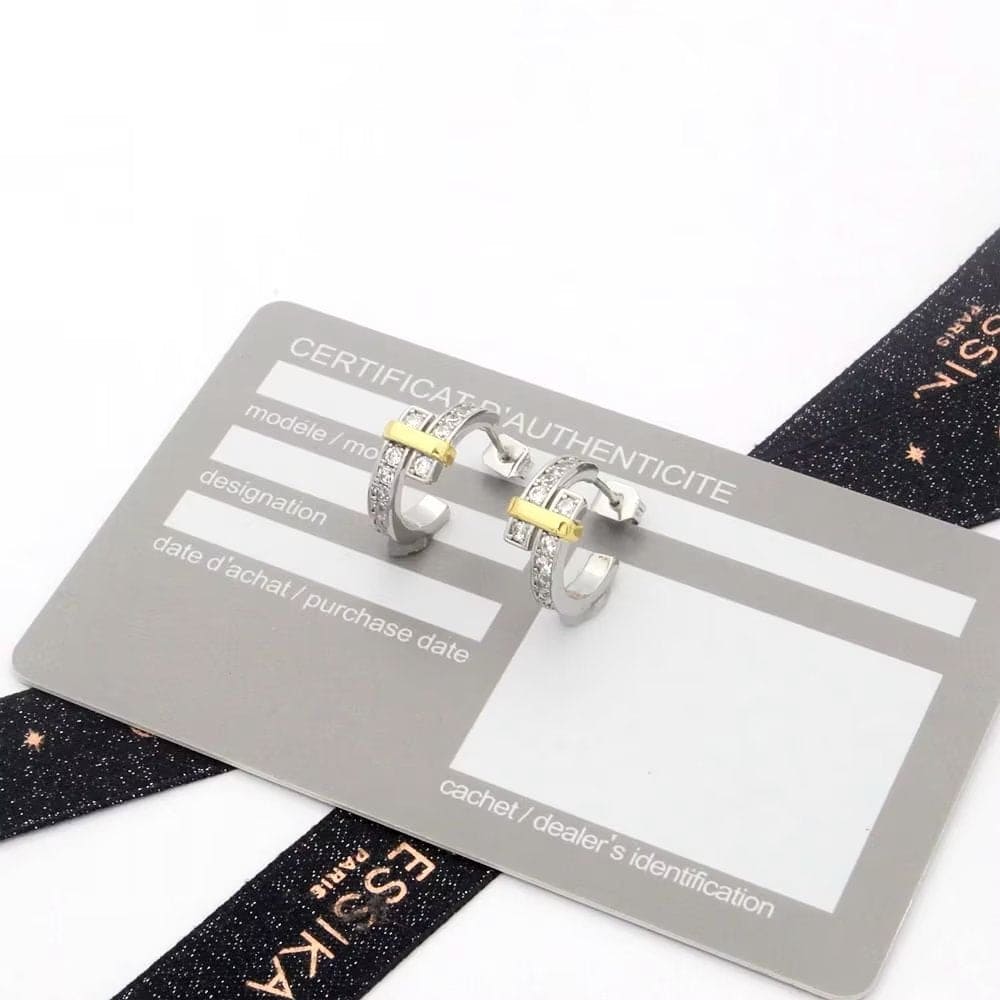 T Edge Hoop Earrings