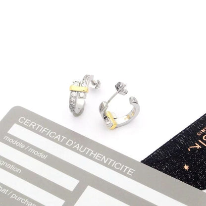T Edge Hoop Earrings
