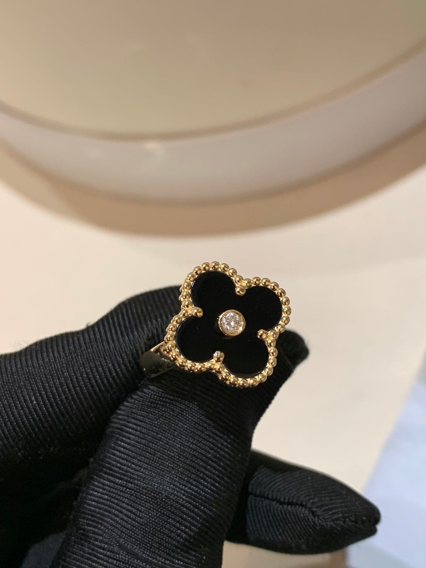 Vintage Alhambra Black Ring