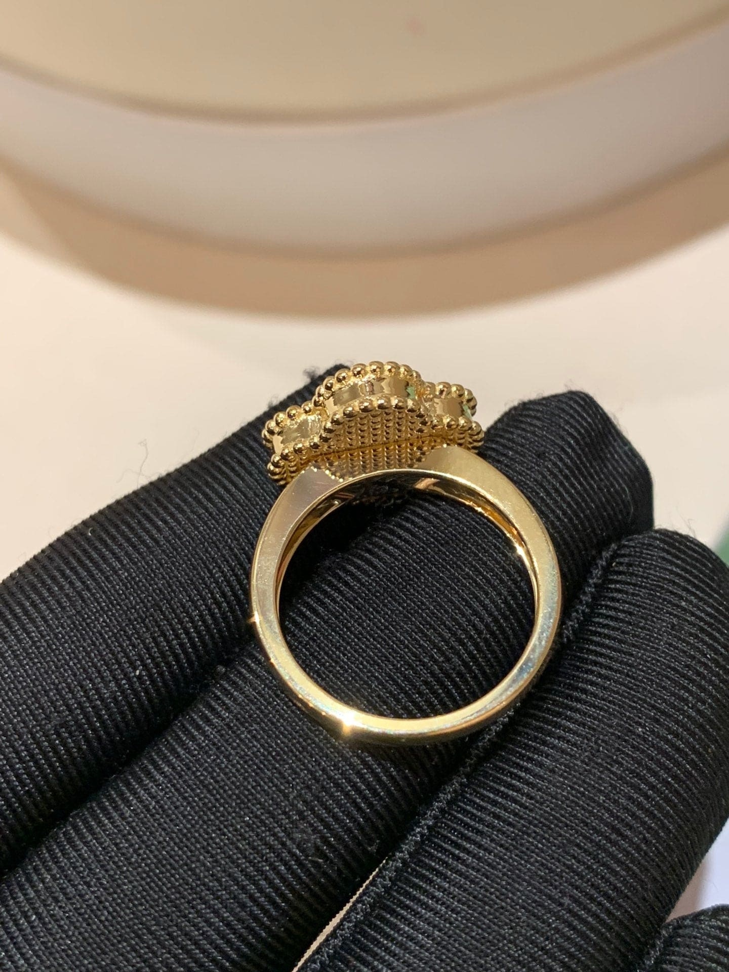 Vintage Alhambra Black Ring