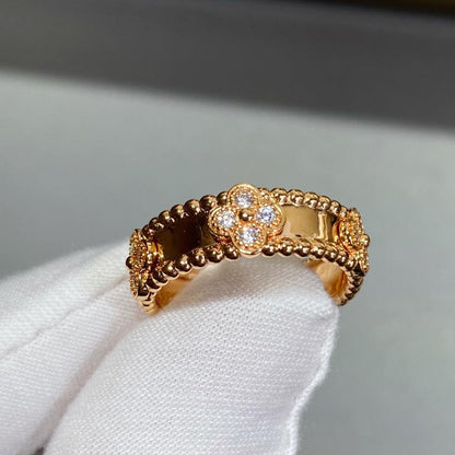 Perlée Diamond Ring Sweet Clovers