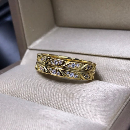 Yellow Gold Victoria Vine  Ring