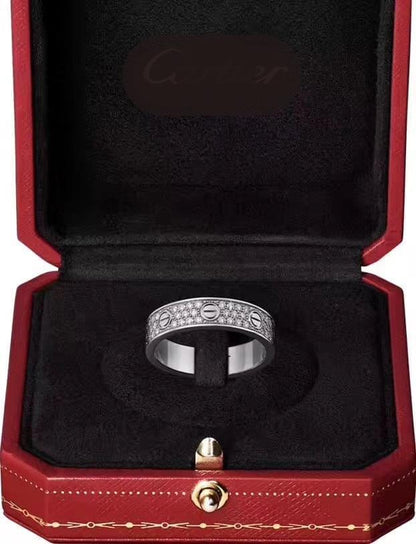 Love Diamond-Paved 5mm Ring