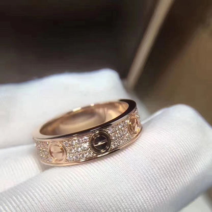 Love Diamond-Paved 5mm Ring