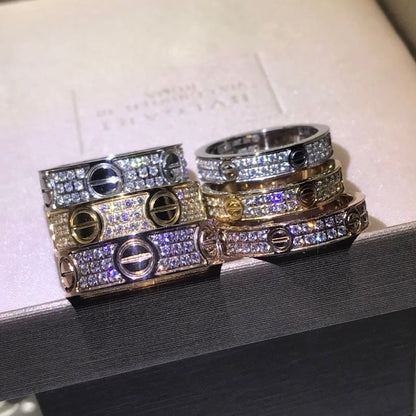Love Diamond-Paved 5mm Ring