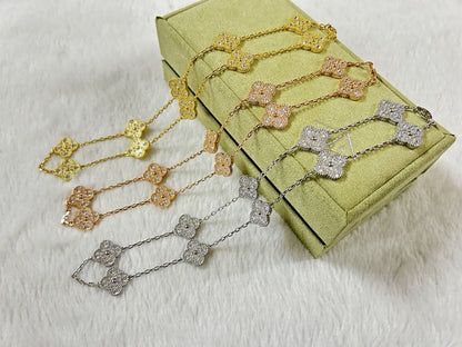 Vintage Alhambra Diamonds 10 Motifs Necklace