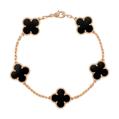 18K Vintage Alhambra Five Motifs Bracelet