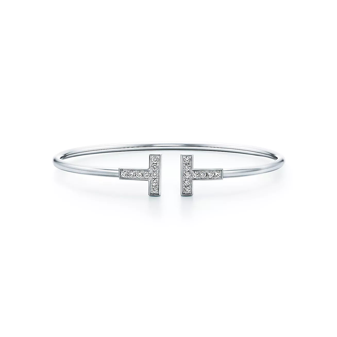 T Diamond Wire Bracelet