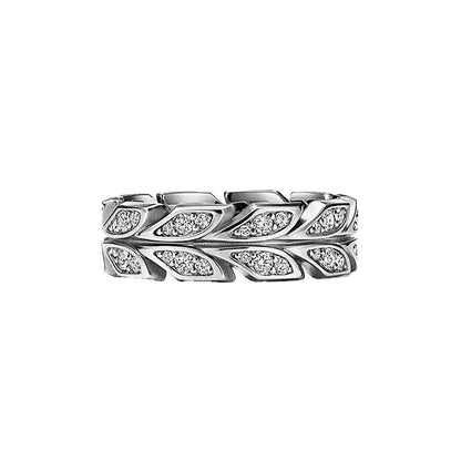 White Gold Victoria Vine Ring