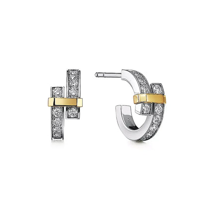 T Edge Hoop Earrings