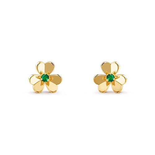Frivole Mini Emerald Earrings