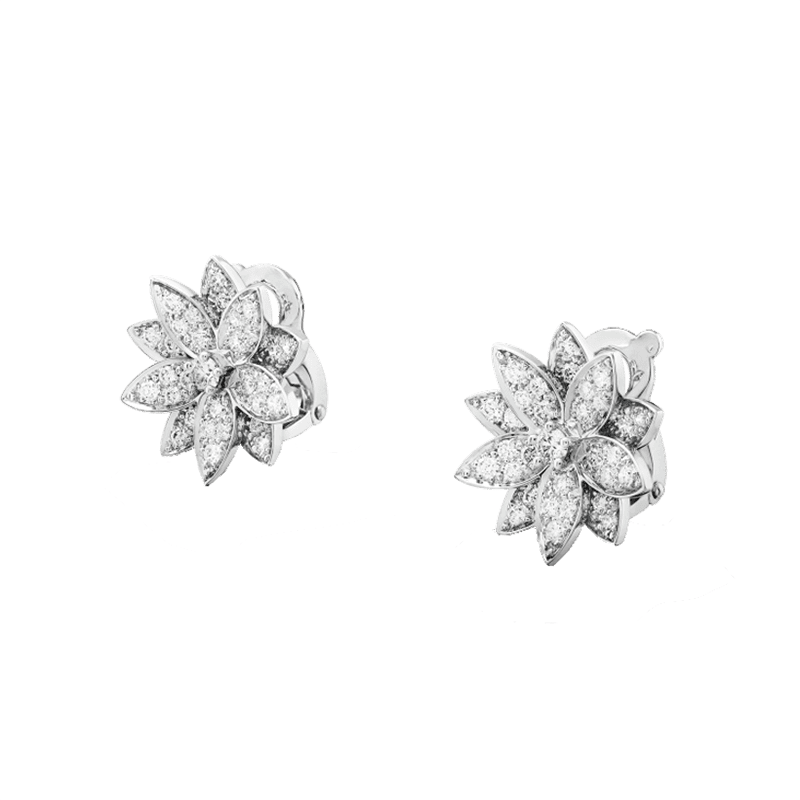 Lotus One Flowers Small Earrings
