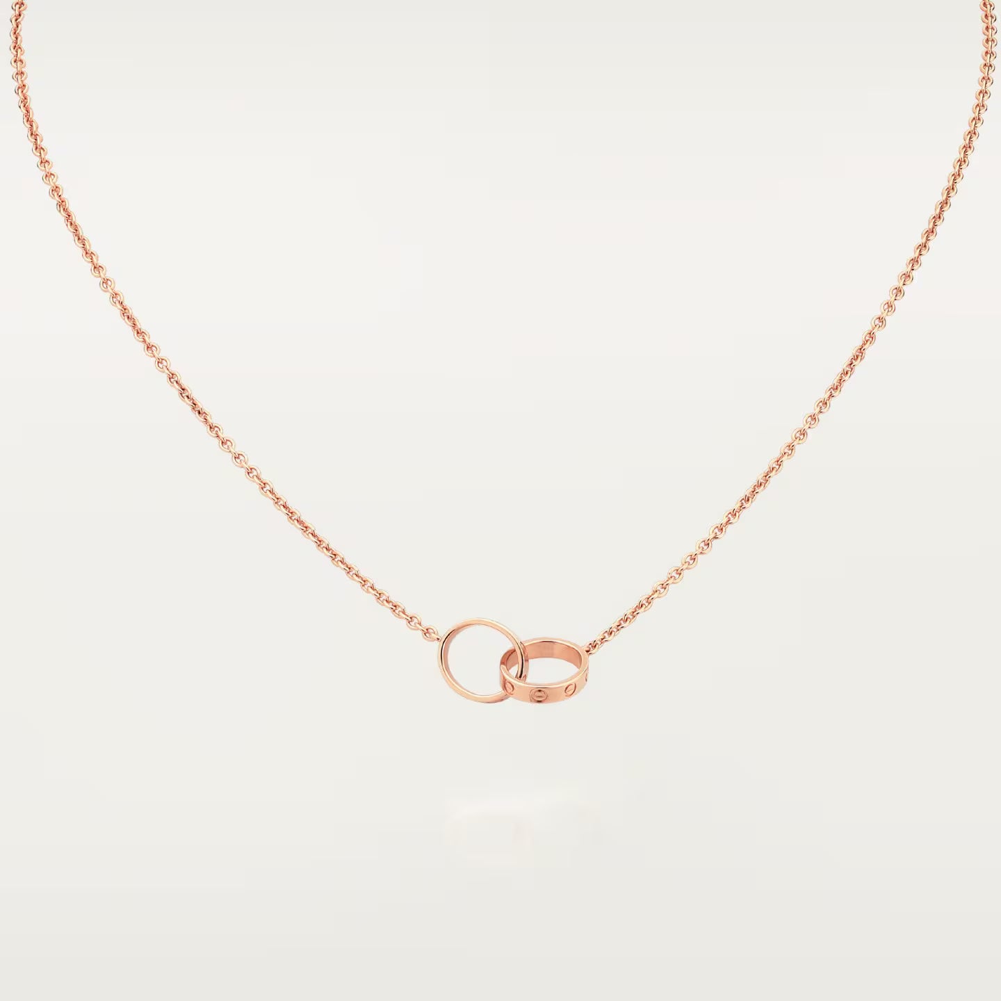 Double Ring Necklace
