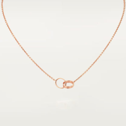 Double Ring Necklace