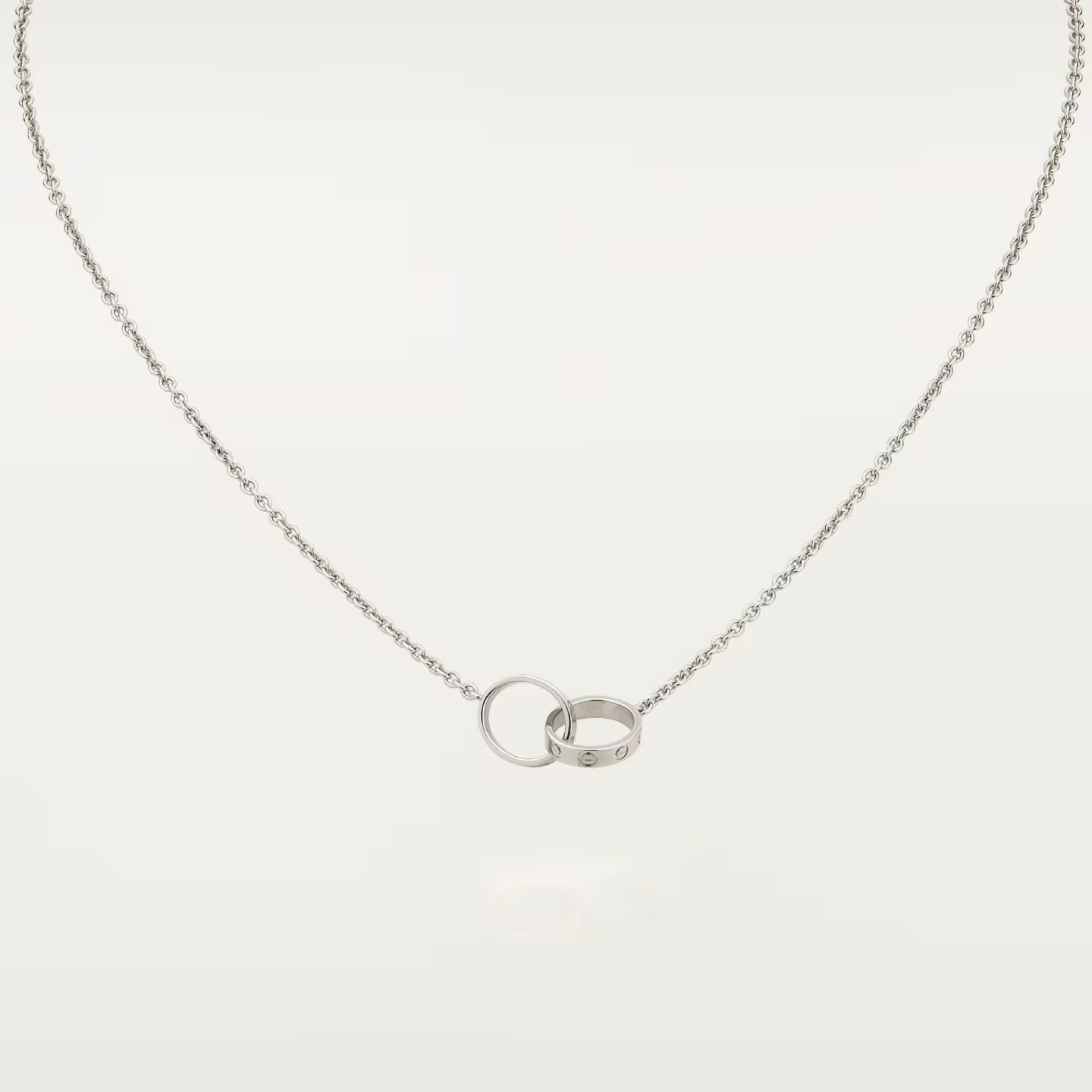 Double Ring Necklace