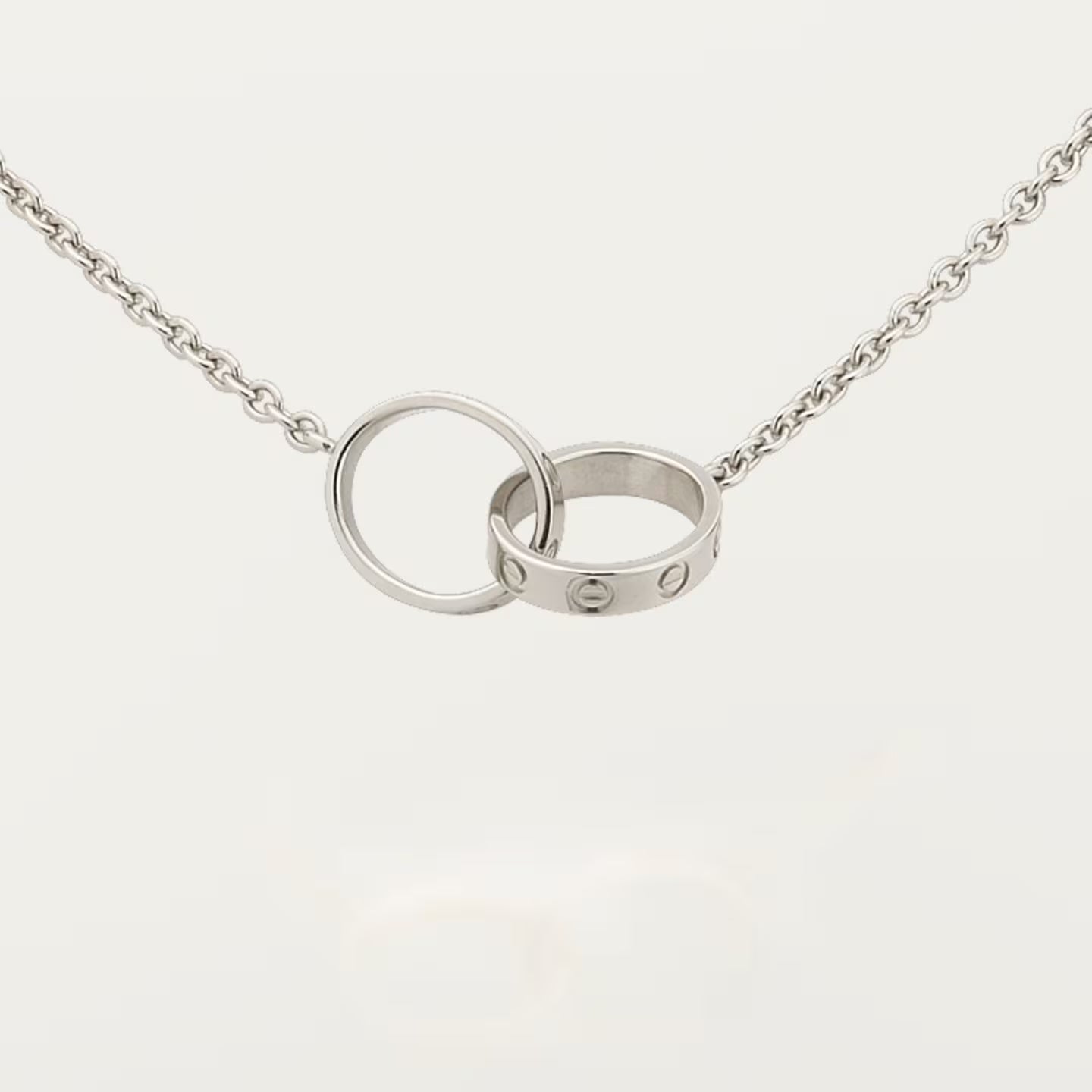 Double Ring Necklace