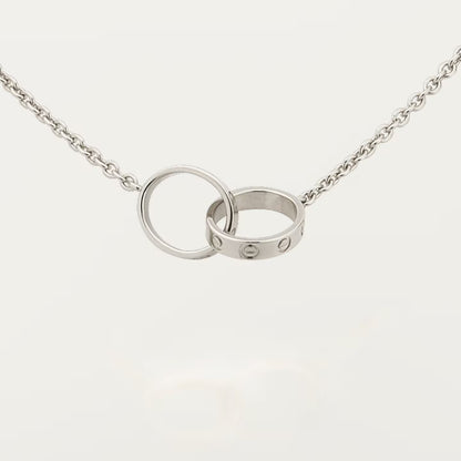 Double Ring Necklace